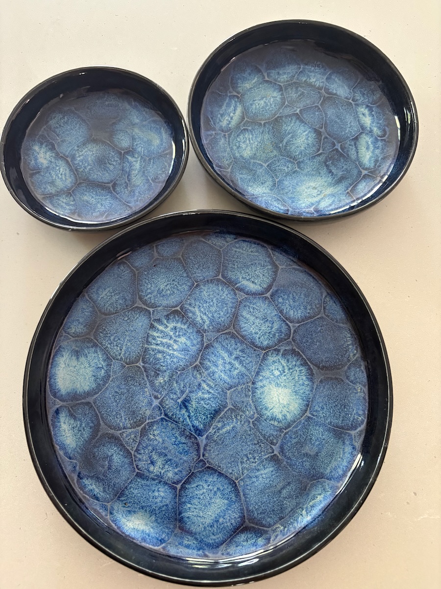 9 inch, 7 inch and 5 inch plates